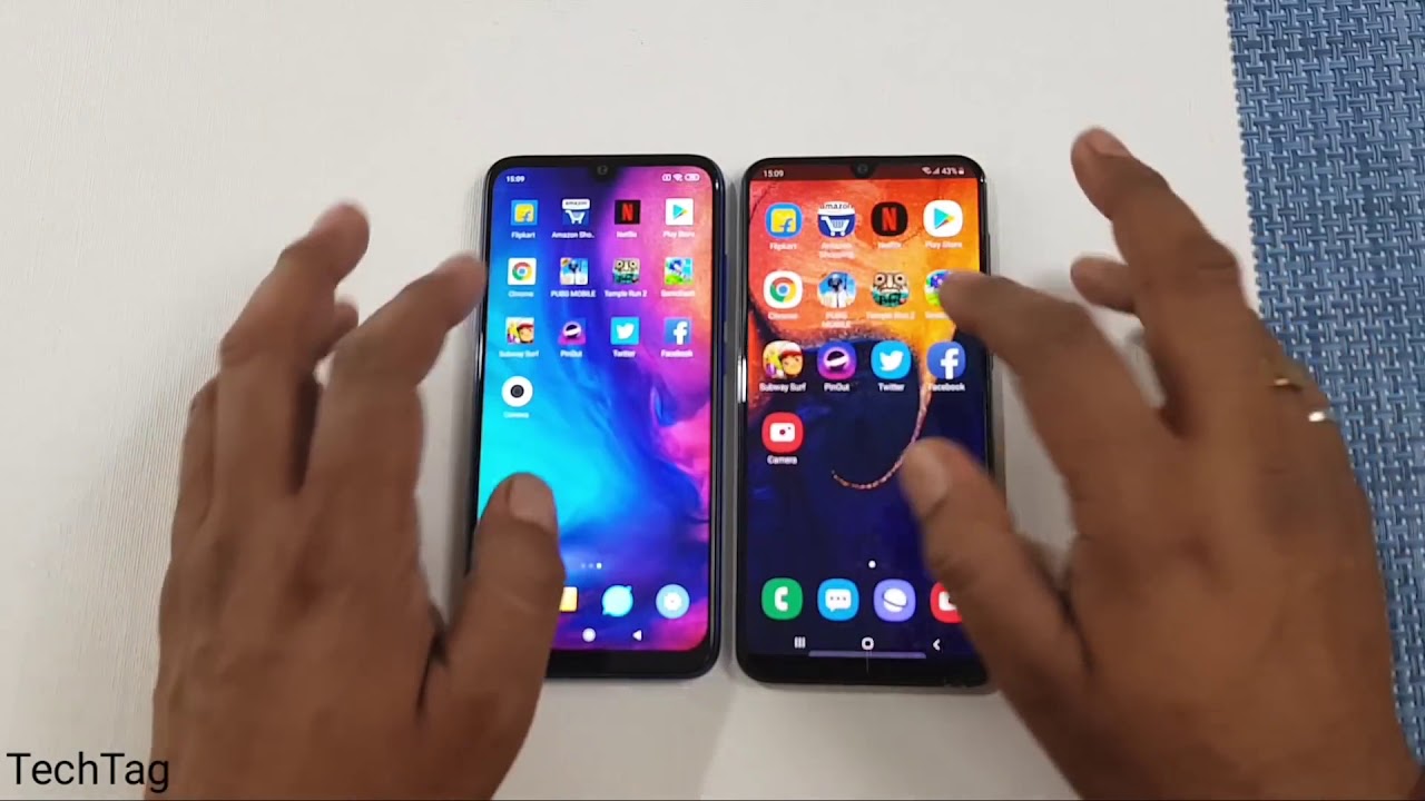 Xiaomi Note 7 Samsung A50