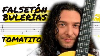 Video thumbnail of "Falseta TOMATITO por BULERIAS con TABLATURA - TUTORIAL de guitarra flamenca"