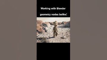 Working with blender Geometry nodes be like:
