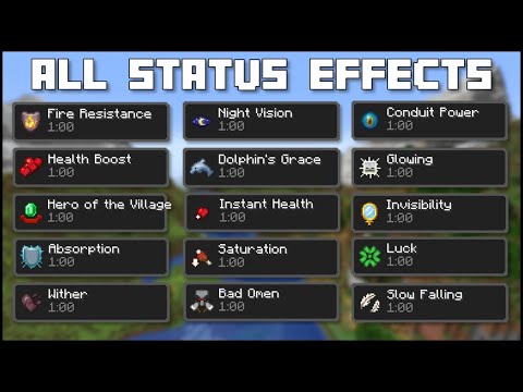 Minecraft - All Potion Effects - YouTube