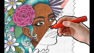 Coloring Blue Hair
