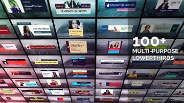 100+ Lower Thirds Animation Templates - After Effects Template