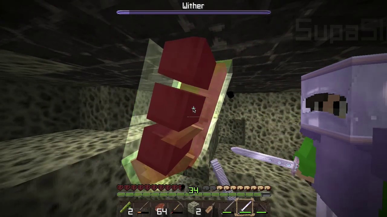 Ninja SMP- *HOW TO KILL THE WITHER NO ARMOR* Tutorial for Nether star ...