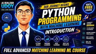 Free Bangla AI ML Cource with Python. সম্পূর্ণ ফ্রি বাংলা এআই মেসিন লার্নিং কোস এখন ইউটিওবে।