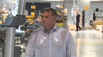 CCO of Universal Robots Gert Taul Pedersen takes up the Ice Bucket Challenge