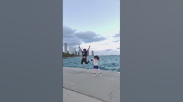 Pure Energy! ✨ Father-Daughter Acrobatics on Chicago