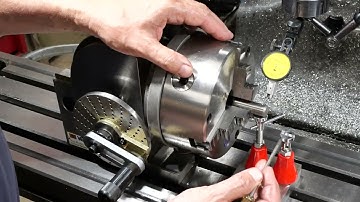 Centering a 3 jaw chuck on a back plate - short video