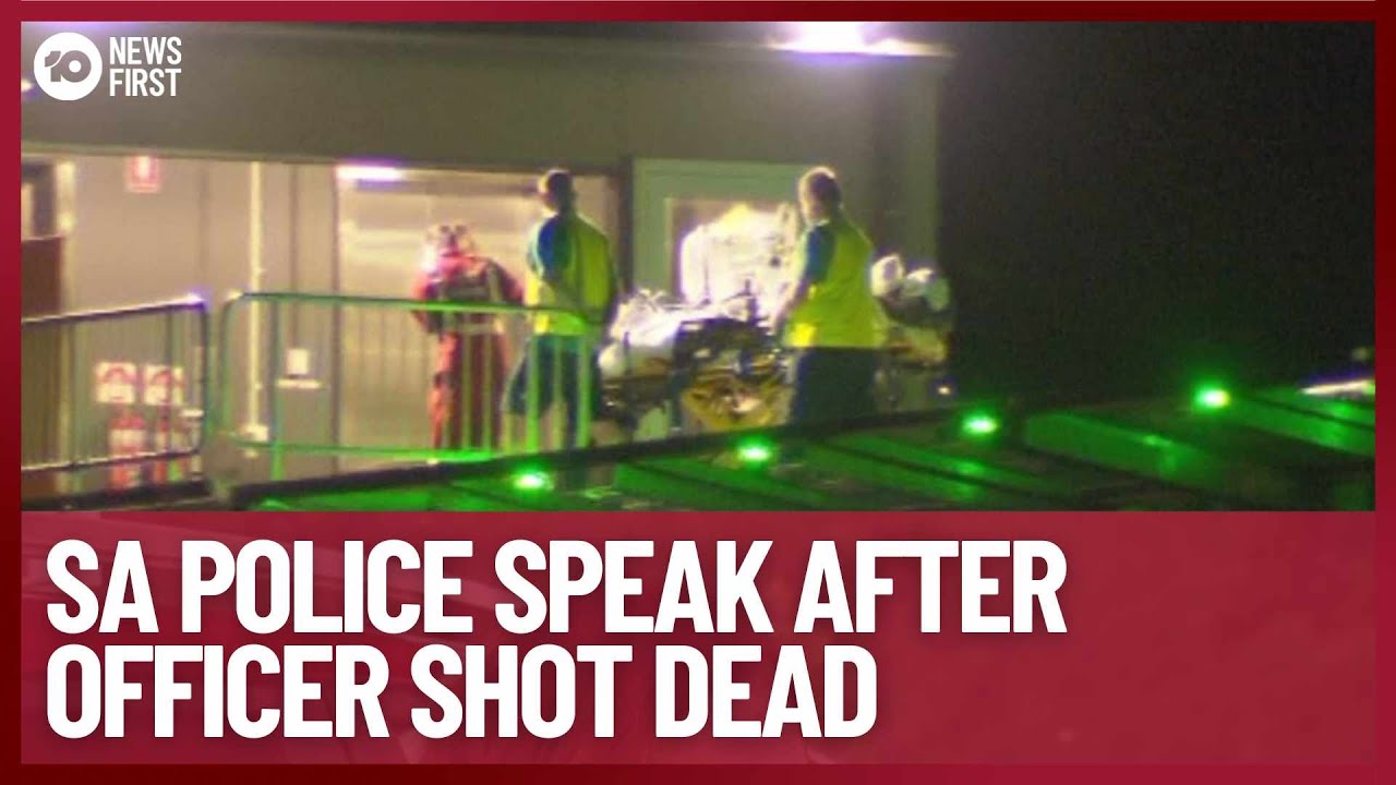 SA Police Speak After Officer Shot Dead | 10 News First - YouTube
