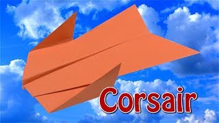 Бумажный самолёт CORSAIR | Paper airplane CORSAIR