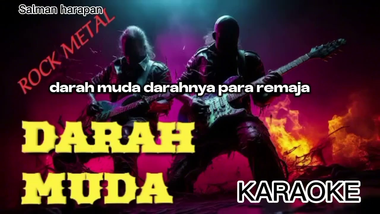 DARAH MUDA - KARAOKE ROCK METAL 