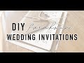 How I made my wedding invitations | Farmhouse Invitation DIY