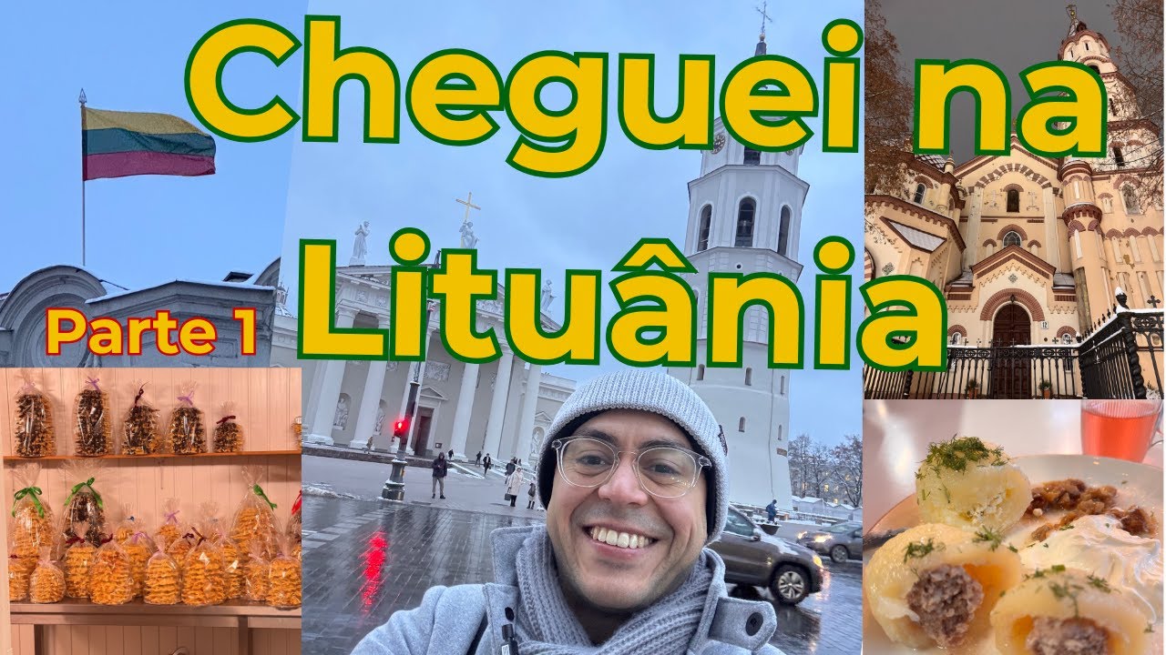 Como é viajar para a Lituânia? 🇱🇹 Primeiras impressões - Vilnius Travel Vlog (Parte 1)