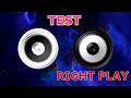 Stereo left and right stereo sound test