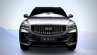 Новый Geely KX11 2021 приедет в Россию! Фото салона кроссовера Джили КХ11. Габариты автомобиля.