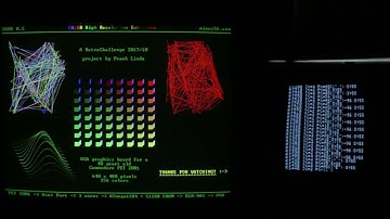 Color High Resolution Extension for Commodore PET 2001 - demo 1