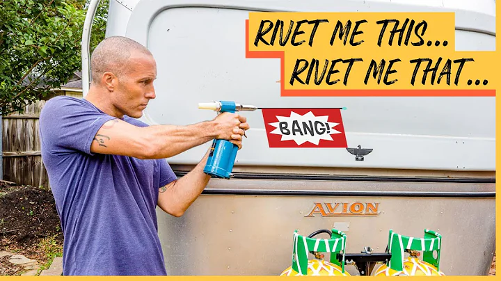 How to use an Air Rivet Gun | Replacing missing rivets on a 1973 Avion | Vintage Trailer Renovation