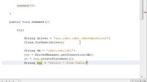 Java - Ms Access Database Application - 2 - Connection to Database