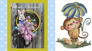 Easy Easter Craft | DIY an Easter Bunny Door Hanger | #homedecor #howto