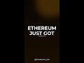 Ethereum Just Got Smarter — Will The Price Follow? #Shorts