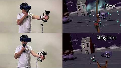 ElastiLinks: Force Feedback between VR Controllers with Dynamic Points of Application of Force