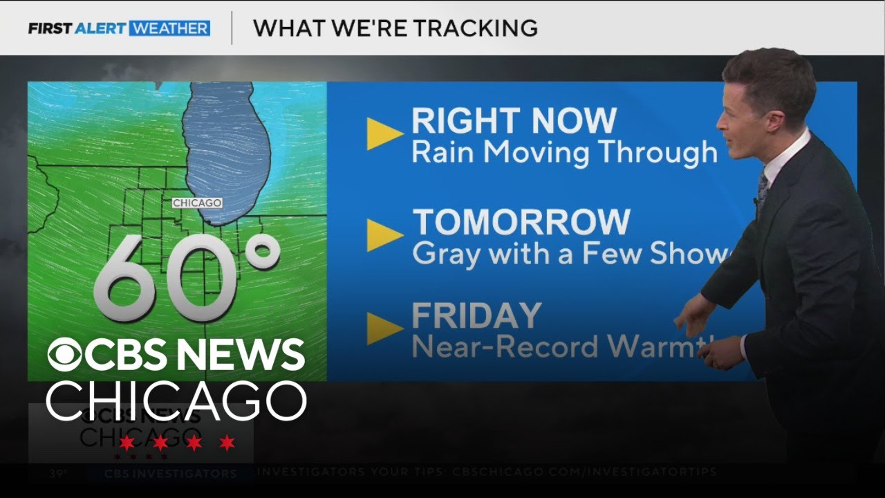 Some rain Wednesday night, gray with a few showers Thursday in Chicago ...