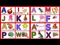 Learn English alphabet with pictures/A for apple #phonicsong #abcd #alphabet #letters #english