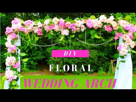 DIY Wedding Arch | DIY Floral & Crystals Wedding Arch (Indoor/Outdoor)