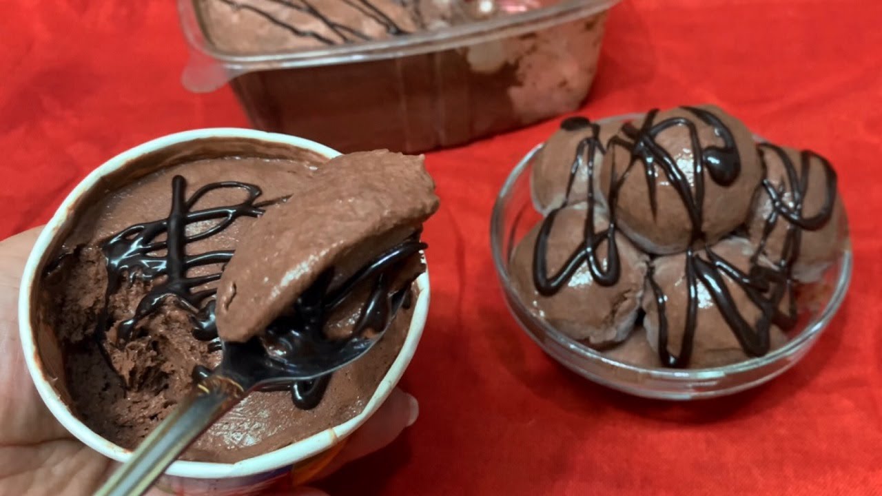 ايس كريم الشيكولاتة الصيامي اقتصادي ب 3 مكونات فقط💪الشيف هناء فهمي