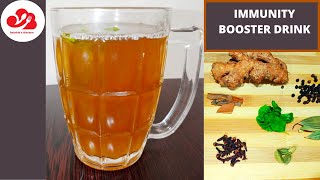Anti Coronavirus And Immunity Booster Drink Kadha Recipe For Cold And Cough Les Kitchen