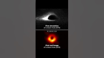 First Simulation vs First Picture of blackhole #shorts #blackhole #thecuriousgenz