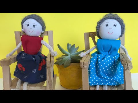 DIY Fazendo a boneca vovó com retalho de pano Djanilda Ferreira