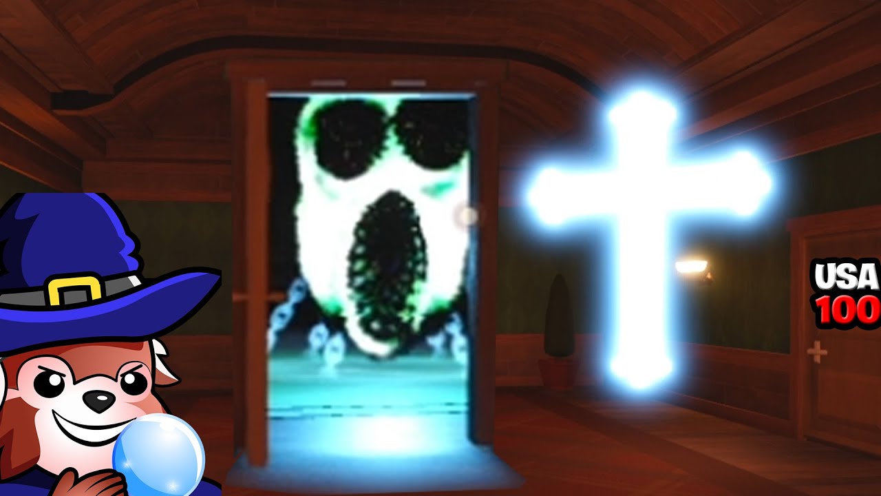 L-AM OMORAT CU CRUCEA MAGICA pe ROBLOX DOORS si MERG SPRE USA 100