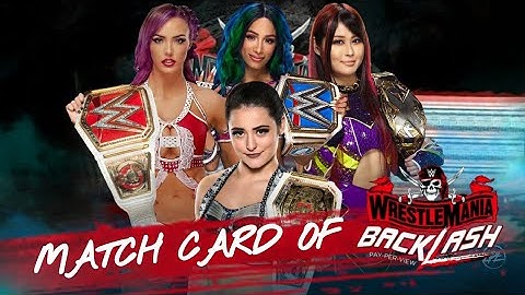 WR3D WRESTLEMANIA BACKLASH MATCH CARD 2021