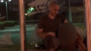 Miami-Dade police search for apparent drunken dad recorded at bus stop with son