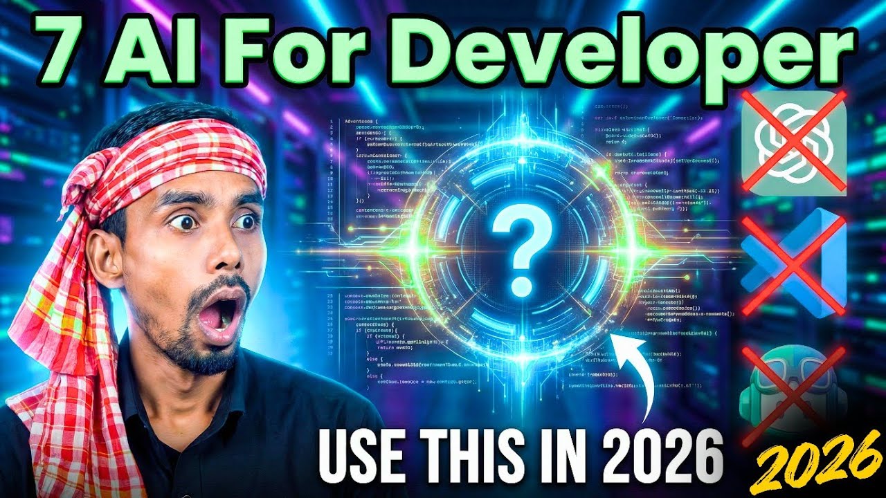 Top 7 AI Tools for Developers in 2026 🚀 (Stop Coding Manually!) - YouTube