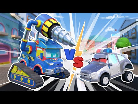 수퍼드릴 vs 경찰로봇  | <strong>최면</strong> 구조