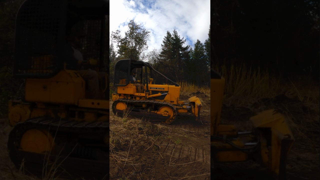 Clearing Nasty Hawthorn With an Old John Deere 450B #wallawalla #RuralLiving #Dozer