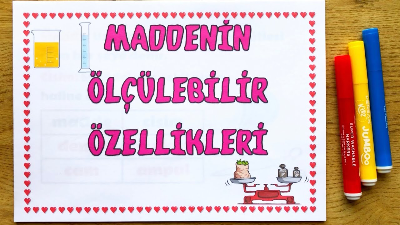 MADDENİN ÖLÇÜLEBİLİR ÖZELLİKLERİ KÜTLE / HACİM