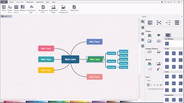 EdrawMind (formerly MindMaster) Tutorial - How to Change Shape Fill Color, Line, and Style