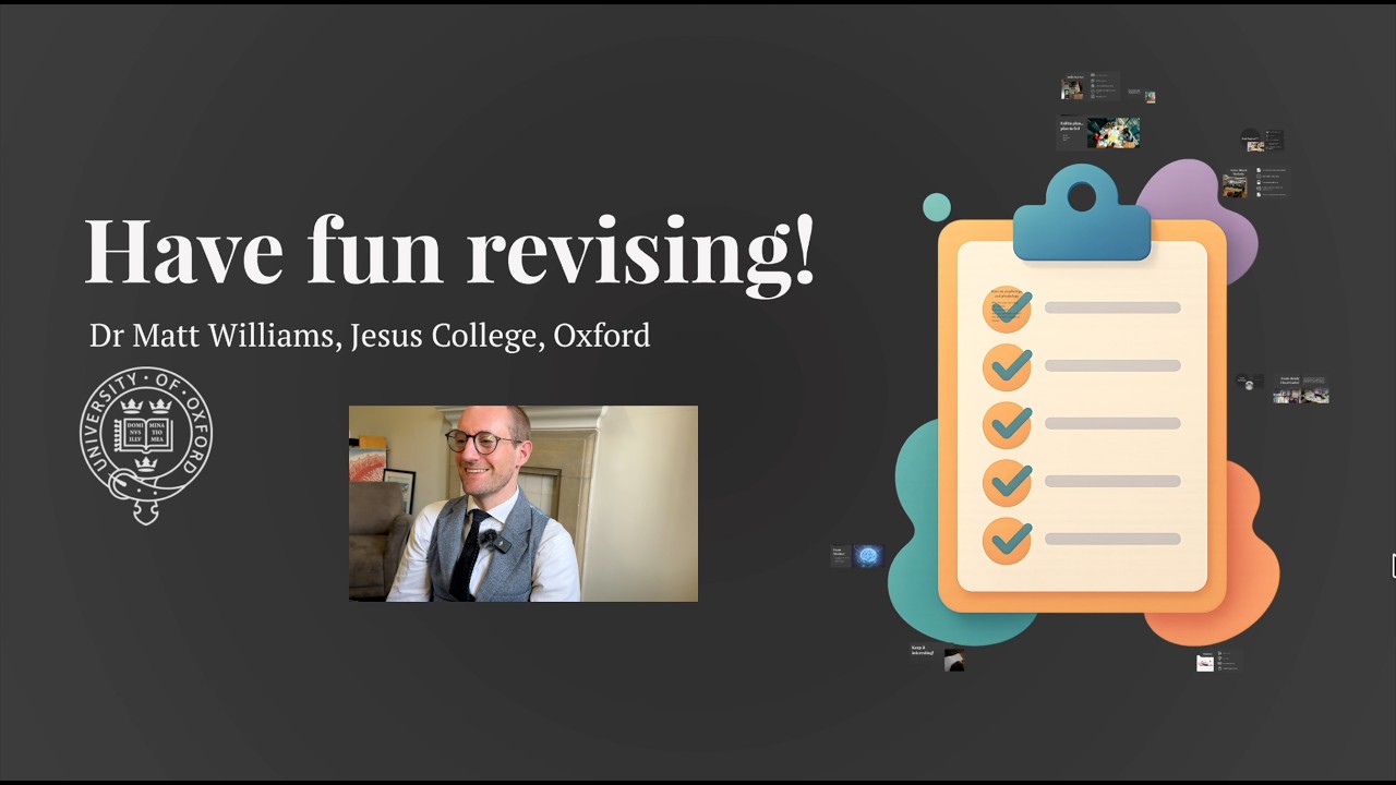Oxford Study Skills: How to have FUN revising for EXAMS! - YouTube