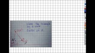dilate a figure on the coordinate plane