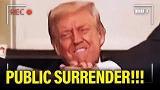 Trump RIPS his OWN Schedule Up and SURRENDERS