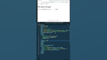 Coding HTML dan CSS: Input type file