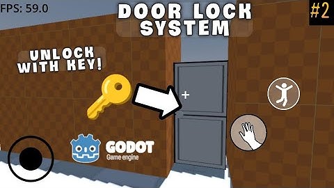 How to make Door lock system and unlock it using key| Mobile/Android | Godot4.4 | Tutorial |3D|Part2