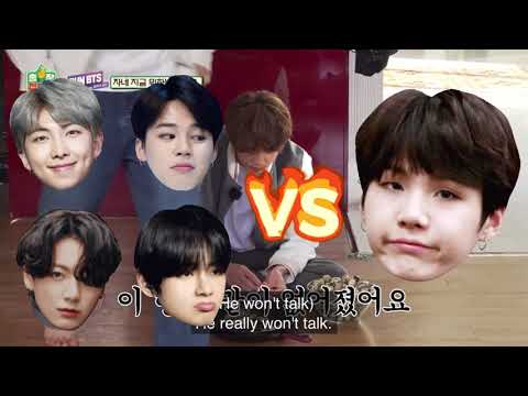 Yoongi Being A Stone vs Maknae Line  (Unbothered King Suga) - Run BTS x Game Caterers 2021 Ep.141