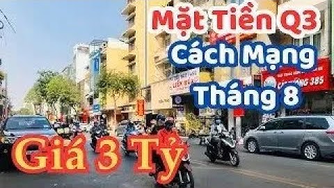 3 Tỷ . Bán Nhà Mặt Tiền Cách Mạng Tháng 8 Quận 3 |  Nhà 3 Tầng Đối Diện Công Viên Lê Thị Riêng