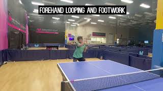 Butterfly Training Tip with Anav Gupta - Forehand Loop & Footwork