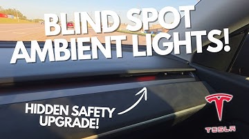 Tesla Model 3/Y Ambient Light Strip with Built-In Blind Spot Detection!