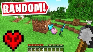 Minecraft But Every Drop Is Random..