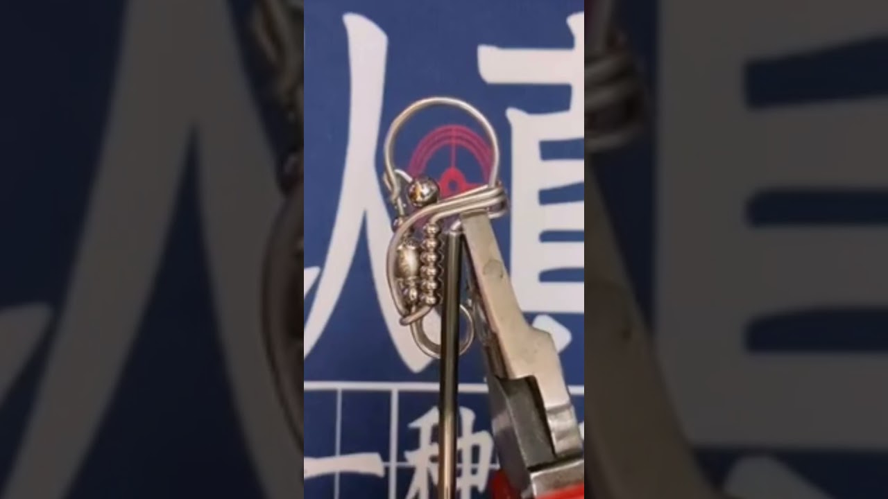 Step by step teach you to make beautiful creative gift wire keychain, beautiful 👍